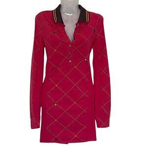 PATRIZIA PEPE polo dress strech pink size EU 0